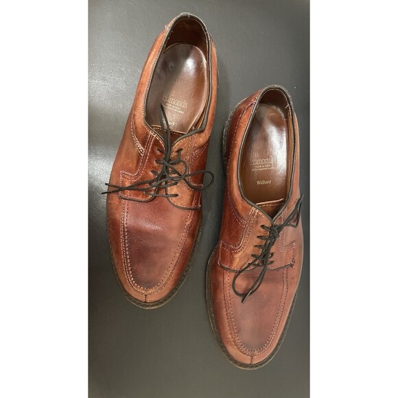 Mens Allen Edmonds Oxford Shoes Wilbert 10 D Made in USA Brown Leather - Picture 5 of 10